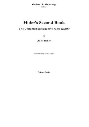 Hitler's Second Book