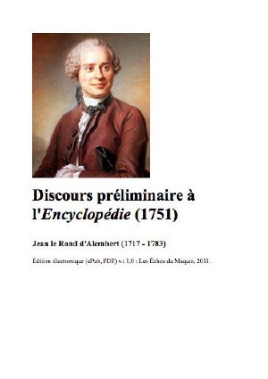 Discours préliminaire à l'Encyclopédie (1751)