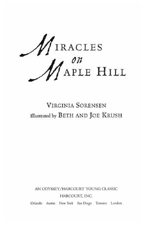 Miracles on Maple Hill (Harcourt Young Classics)