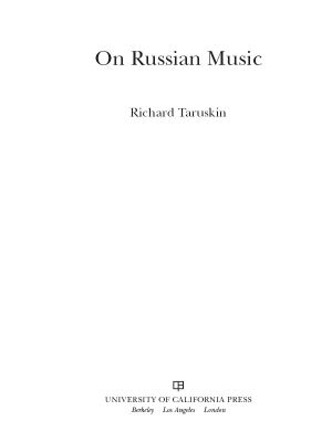 On Russian Music