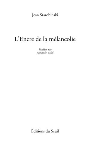 L'Encre de la mélancolie