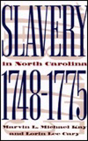 Slavery in North Carolina, 1748-1775