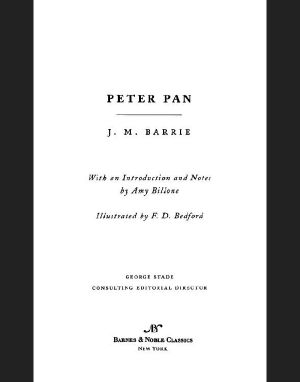 Peter Pan (Barnes & Noble Classics Series)