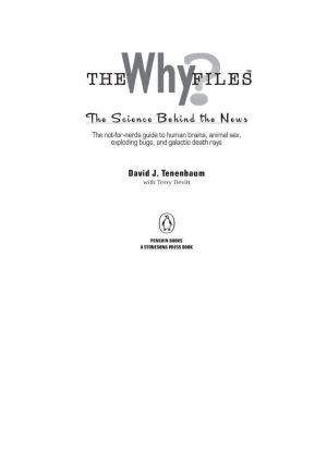 The Why Files · The Science Behind the News