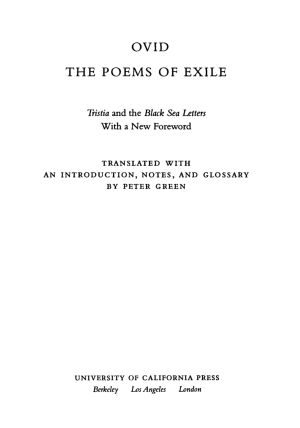 The Poems of Exile