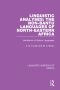 Linguistic Analyses · The Non-Bantu Languages of North-Eastern Africa, Handbook of African Languages