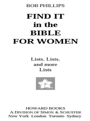 FIND IT in the BIBLE FOR WOMEN