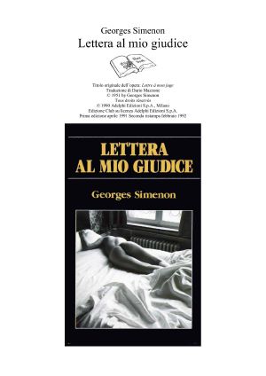 Lettera Al Mio Giudice