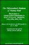 The Philosophical Orations of Thomas Reid · Delivered at Graduation Ceremonies in King's College, Aberdeen, 1753, 1756, 1759, 1762