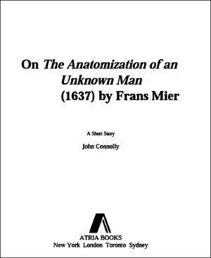 On the Anatomization of an Unknown Man (1637) by Frans Mier