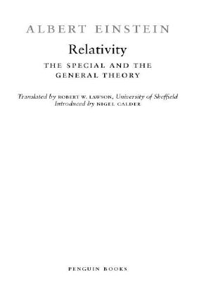 Relativity · the Special and the General Theory (Penguin Classics)