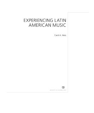 Experiencing Latin American Music