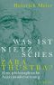 Was ist Nietzsches Zarathustra? Eine philosophische Auseinandersetzung