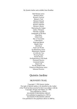 Skinner's Trail - Quintin Jardine