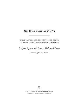 The West Without Water