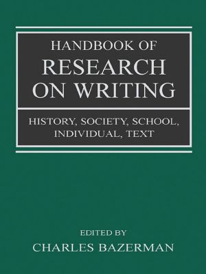 Handbook of Research on Writing