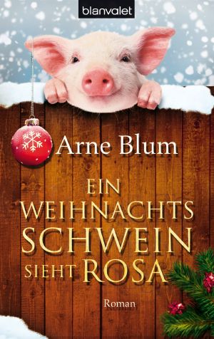 Ein Weihnachtsschwein sieht rosa