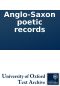 Anglo-Saxon Poetic Records