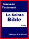 La Sainte Bible Nouveau Testament (Darby)