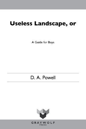 Useless Landscape, or a Guide for Boys