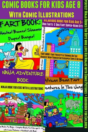 Comic Books For Kids, Comic Illustrations, Ninja Books For Boys, and Kid Ninjas