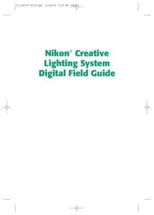 Thomas J.D. Nikon Creative Lighting System (2007)