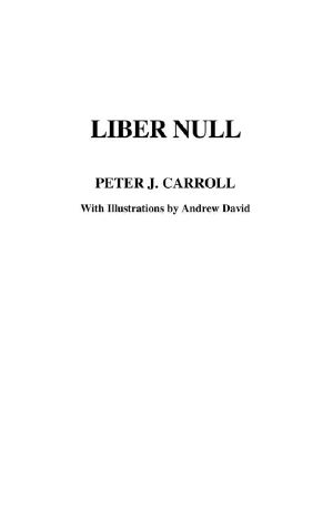 Liber Null and the Psychonaut