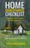 Home Maintenance Checklist · Complete DIY Guide for Homeowners · 101 Ways to Save Money and Look After Your Home