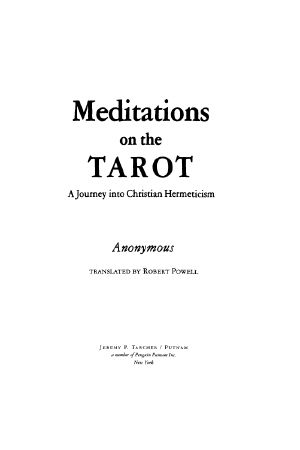 Meditations on the Tarot