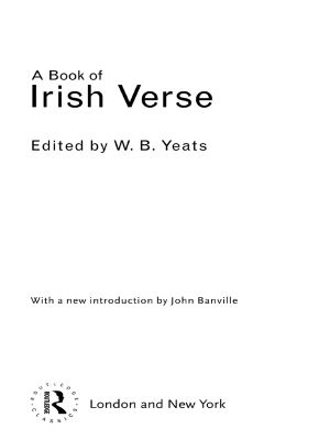 A Book of Irish Verse