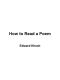 How to Read a Poem