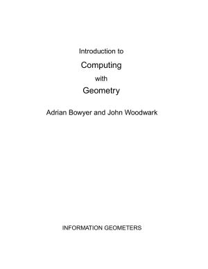 Introduction to Computing With Geometry (En)