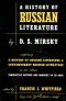 A History of Russian Literature From Its Beginnings to 1900