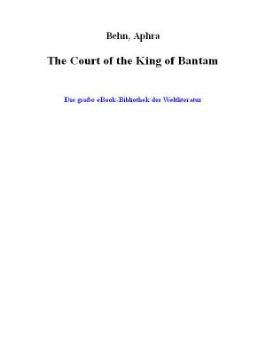 The Court of the King of Bantam