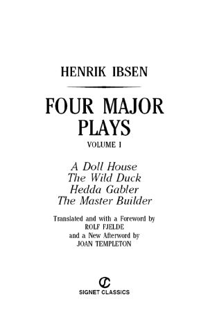 Four Major Plays, Volume I