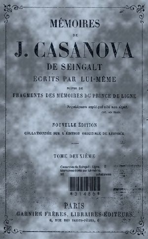 Mémoires De Casanova - Tome 2
