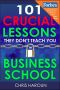 101 Crucial Lessons They Don't Teach You in Business School · Forbes Calls This Book 1 of 6 Books That All Entrepreneurs Must Read Right Now Along With the 7 Habits of Highly Effective People