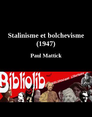 Stalinisme et bolchevisme (1947)