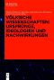 Völkische Wissenschaften · Ursprünge, Ideologien und Nachwirkungen