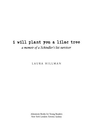 I Will Plant You a Lilac Tree