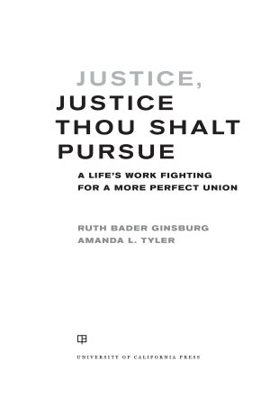 Justice, Justice Thou Shalt Pursue