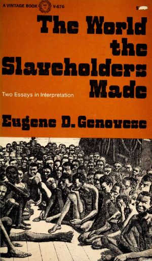 The world the slaveholders made · two essays in interpretation