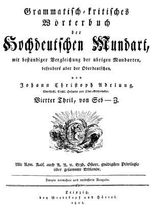 Grammatisch-kritisches Wörterbuch der hochdeutschen Mundart