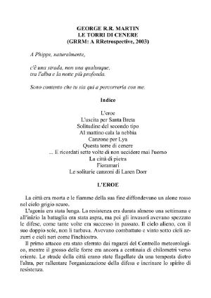 Le Torri di Cenere