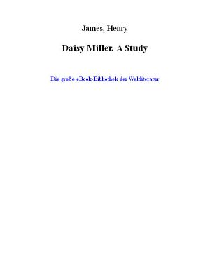 Daisy Miller. A Study