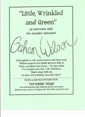 "Little, Wrinkled and Green" · an Interview With Macabre Cartoonist Gahan Wilson