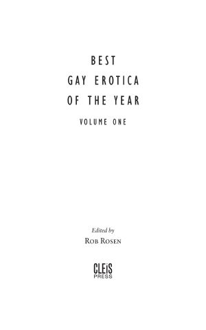 Best Gay Erotica of the Year, Volume 1