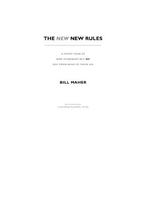 The New New Rules