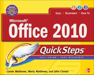 Microsoft&#174 · Office 2010 QuickSteps