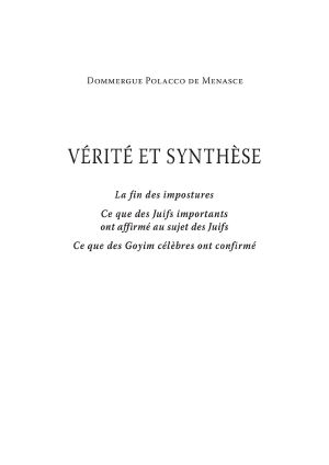 Vérité Et Synthèse